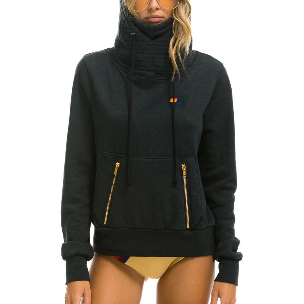 Aviator Nation Ninja Hoodie Charcoal